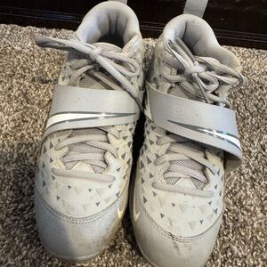 Nike Kids Gray baseball cleats